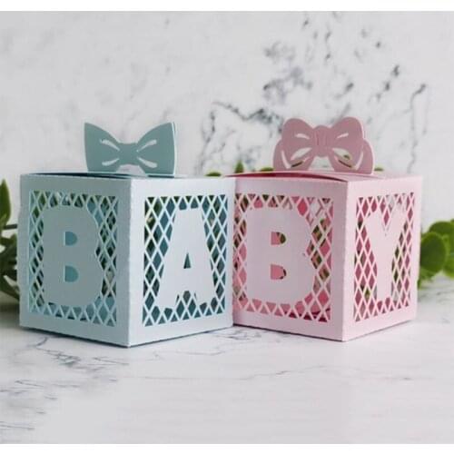 F2TE Baby Box Metal Cutting Dies Stencil DIY Scrapbooking Album Paper Card Template Mold Embossing Craft Decoration