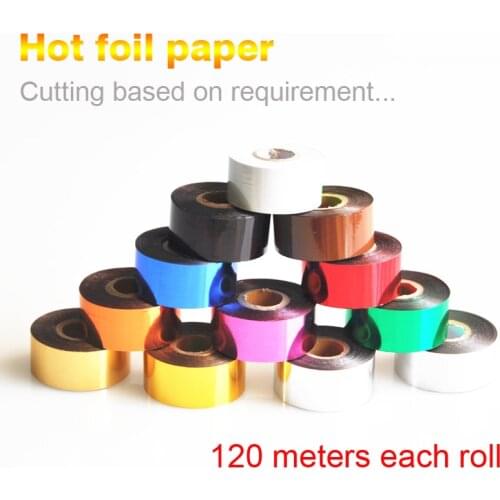 Foils Hot Stamping Paper Leather Hot Stamping 120 Meters According To Customers Arbitrary Cutting Width
