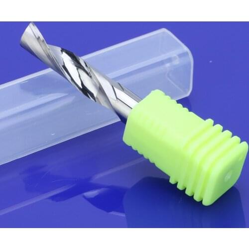 50Pcs 6mm Single Flute Milling cutters for Aluminum CNC Tools