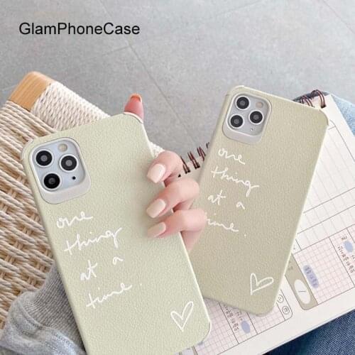 GlamPhoneCase Simple English Phone Case For iPhoneSE 2 11Pro/Max X XS Max XR Soft Silicone Cover For iPhone11 7 8Plus Case