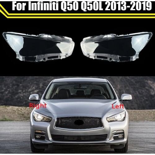 Car Headlight Cover For Infiniti Q50 Q50L 2013~2019 Auto Lamp Shell Lights Housing Replace The Original Lampshade