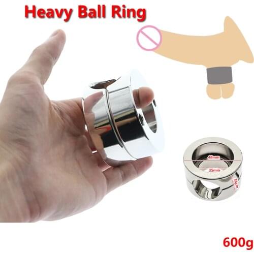 Metal Scrotum Pendant Ball Stretchers Testis Weight ring Penis Pendant Stainless Steel cock Lock Ring Sex Toys BDSM ball weight