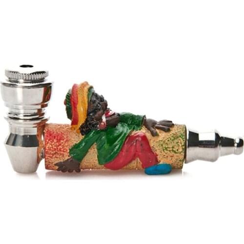 Fashion Art Smoke Metal Pipes Portable Creative Smoking Pipe Herb Tobacco Pipe Pipes Mouthpiece Gifts Narguile Hookah