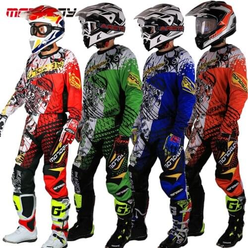 Men Blue Green Big Size 3XL 4XL Long Sleeve T-Shrit Ktm Dirt Bike Off-Road Clothing For Motorcycle Racing Suit