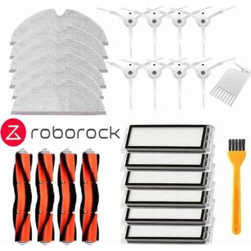 Mop Rags HEPA Filter Main Brush Side Brush for XiaoMi Roborock S5Max S50 S51 S55 S6 S60 S6 Pure S5Max Robot Vacuum Accessories