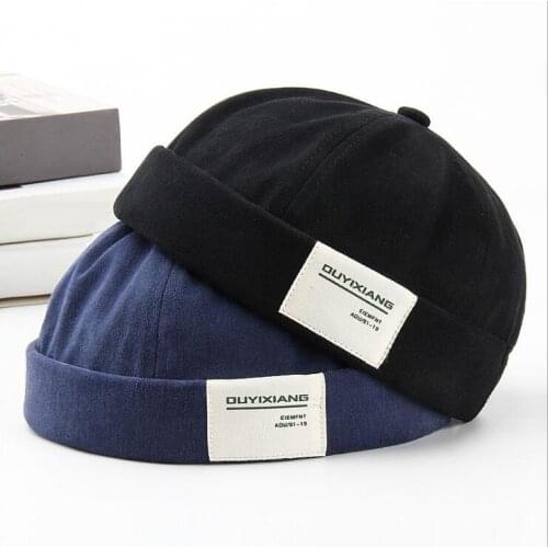 New landlord hat autumn or winter men and women pure cotton melon leather hat patch Harajuku style hip-hop caps trend