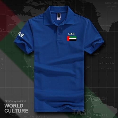United Arab Emirates polo shirts men short sleeve white brands printed for country 2017 cotton nation team flag new fash ARE UAE