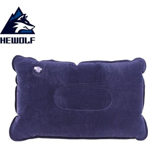 Portable Pillow Air-inflatable Comfortable Pillow Suede Pillow Sleeping Mat Travel Long Journey Rest By Air Plane Lunch Break