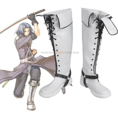 Zihark Cosplay Fire Emblem Path of Radiance Zihark Cosplay Boots White Shoes Custom Made for Adults and Kids