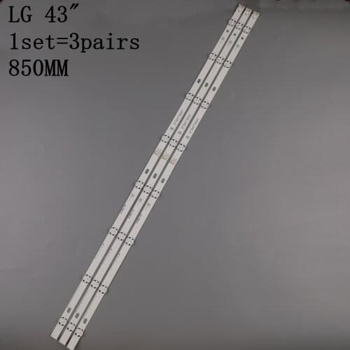 3pcs x 43 inch LED Backlight for LG 43uh619v 43UH610V 43UH6030 UF64 UHD_A 43LH5700 43LH60FHD HC430DGG-SLNX1 43UF6400 43LG61CH