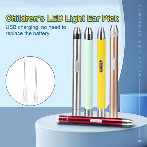 FlashLight LED Earpick Dig Earwax Cleaner Earwax Remover Luminous Earpick Ear Cleaning Tools For Baby Adults Safety Ear Care