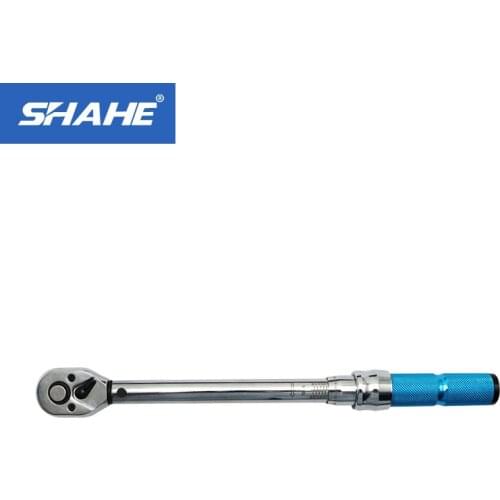 SHAHE Adjustable Torque Wrench 1/2" 1/4" 3/8" High Precision Bicycle Bike Repairing Spanner Ratchet Preset Wrench Hand Tools