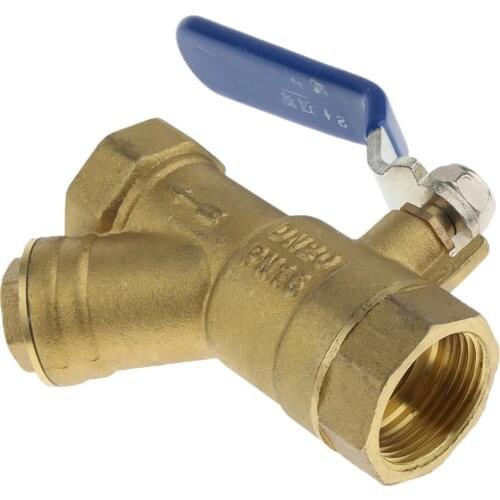 Premium 3/4 "brass Ball Valve Internal Thread Lever Handle With Filter DN20