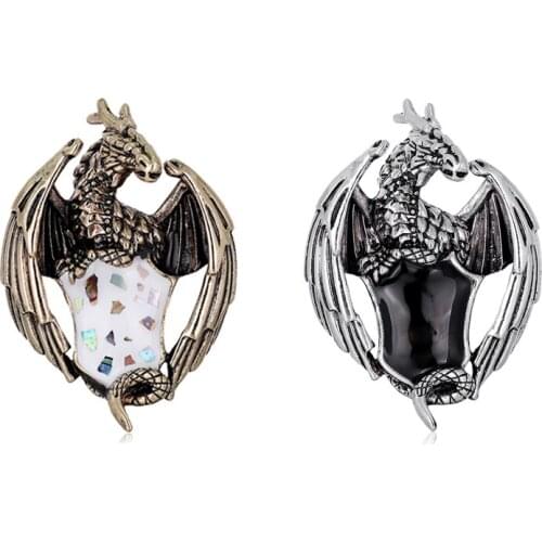 Custom Personalized Enamel Brooches Animal Dragon Lapel Pin Brooches Women Men Gift Brooch