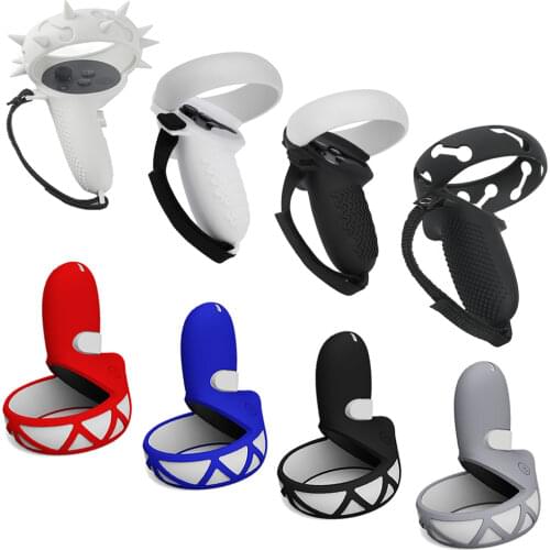 Protective Cover for Oculus Quest 2 Case Touch Controller Silicone Cover Handle Grip Strap for Oculus Quest 2 VR Accessories