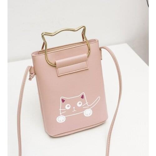 2019 New Fashion High-quality PU Leather Women Shoulder Bag Small Handbgs Animal Print Cute Messenger Bags Phone Purse Ladies
