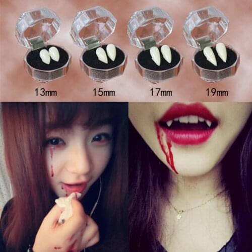 Dentures Halloween Temporary Party Denture Adhesive Cosplay Devil DIY Vampire Kit Horror Teeth Props Mask Tooth Zombie Gift