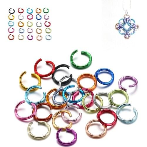 300Pcs/Lot 6 8 10 mm Metal Colorful Open Jump Rings Split Rings Jump Rings Connectors For DIY Jewelry Making Findings Supplies
