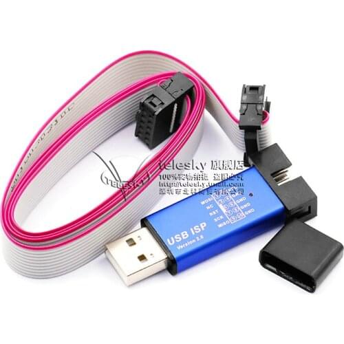 51 MCU download line 51AVR USBasp downloader USB ISP programming burner with shell