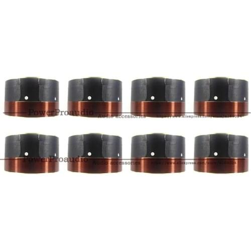 8pcs(4pair) 75.5mm White aluminum Bass voice coil Pure copper Round wire 8 ohm