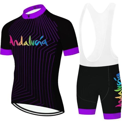 Andalucia Laser Cut Masculino Tenue Kit Complet Cyclisme Ropa Equipamento Bermuda Ciclismo Masculina Tricota Ciclismo Hombre
