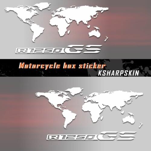 GS Motorcycle Aluminium box Side Decoration Universal Stickers Decals For BMW R1250GS r 1250 gs Tail Top Side Box Cases Panniers