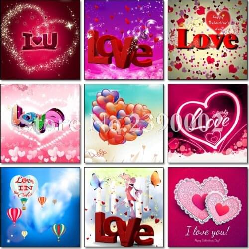 Diy Diamond Embroidered Cartoon Diamond Mosaic Courtship & Love Diamond Painting Cross Stitch Decorative Wall Sticker Home Decor