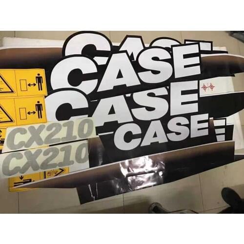 For Case Excavator Parts CX55/75/210/220/240/360B whole car stickers/labels car logo signs