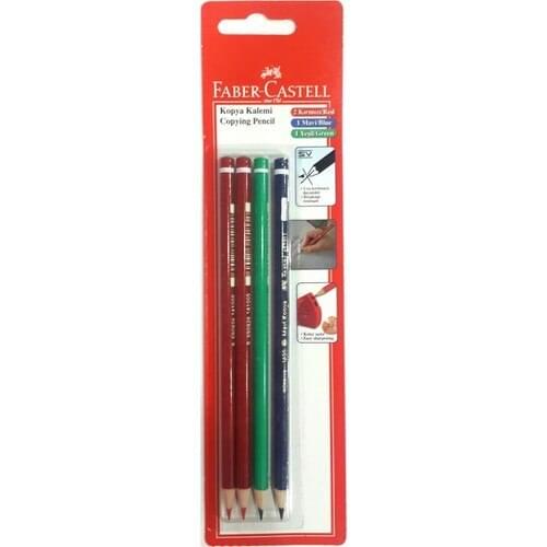 Faber-Castell Blister Mixed Copy Pen (Red-Blue-Green)
