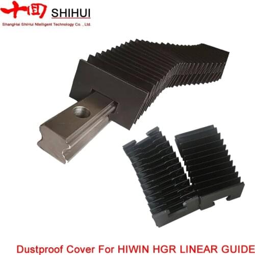 CNC Kit HGR30 HGR25 HGR20 HGR15 HGH20ca HGW 20cc 20mm 25mm Linear Guide Rails Bellows Dustproof Covers For Hiwin Hgr Rail