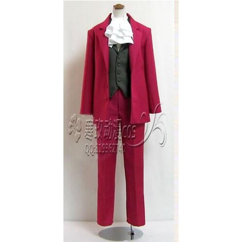 2016 Anime Phoenix Wright Ace Attorney Miles Edgeworth Cosplay Costume Custom Made Any Size
