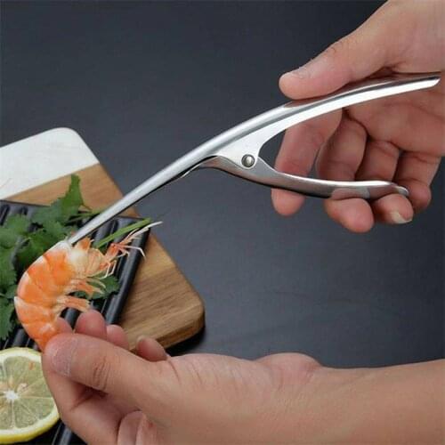Prawn Shrimp Peeling Plier Shrimp Peeler Stainless Steel Deveiners Kitchen Crayfish Shrimp Stripping Peelers Seafood Gadget Tool