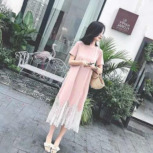 Leng ruo xi Lace Maternity Dresses