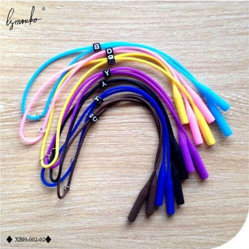 Lymouko 2pcs/Lot High Elastic Anti Slip Silicone Sunglasses Glasses Cords Lanyard Eyeglasses Chain Cord Holder String Rope