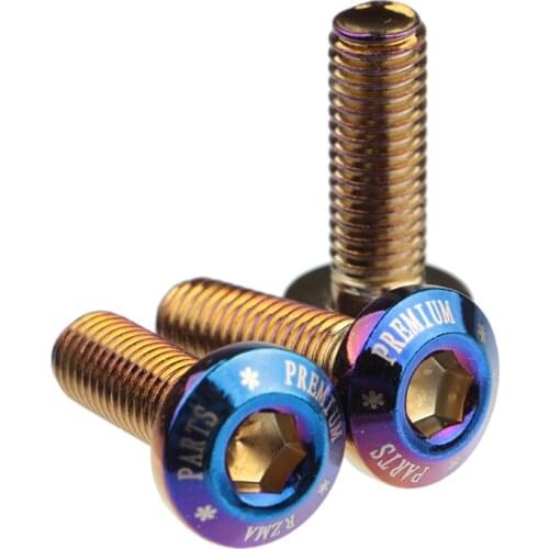 M8 disc brake disc screw electric car motorcycle brake disc screw Blue plated
