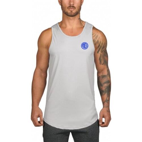 Gym Workout Casual Summer Mesh Tank Top Men Muscle Clothing Bodybuilding Singlets Sports Sleeveless Shirt Fitness Quick Dry Vest