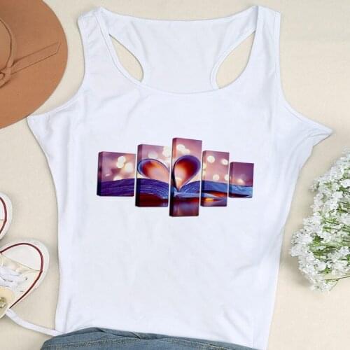 Summer Beautiful scenery Tank Tops Women Aesthetics Graphic Fashion Lady Streetwear Sexy Vest Female Sleeveless Tee Clothes Top