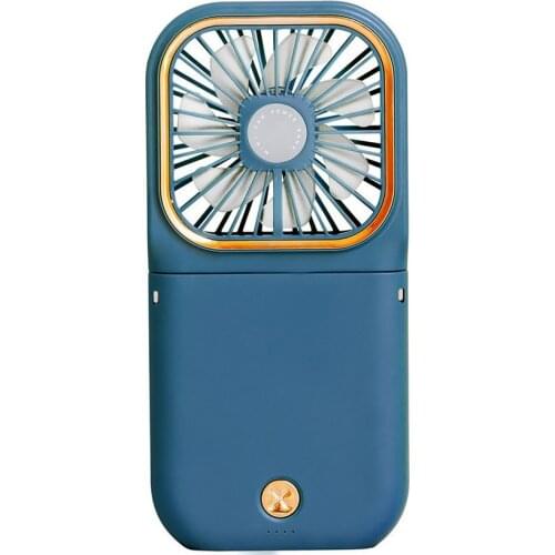 Hanging Neck Fan Leafless Adjustable Speed Mini USB Rechargeable Wearable Portable Quiet Fan Folding Fans For Indoor Outdoor