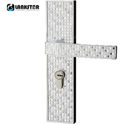 Fashionable Mosaic Pattern Handles Design Copper Core Hardware Split Handle Lock
