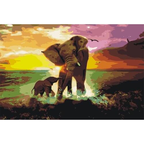 Unique Love 40x50cm Diy Painting By Numbers Picture Colouring Zero Basis Handpainted Oil Painting Unique Gift Home Decor