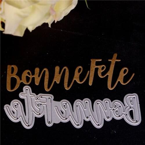 New French text word Metal cutting dies cut die mold 2019 Scrapbook paper craft knife mould blade punch stencils dies