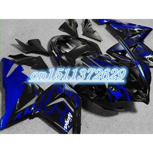 Injection blue black Fairings FOR KAWASAKI NINJA ZX10R 04-05 ZX 10R 04 05 ZX-10R 10 R 2004 2005 fairing kits