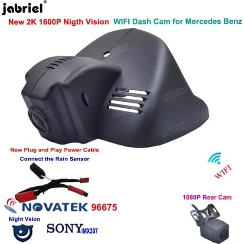 Plug And Play Wifi UHD 1600P 2K Dash Cam Car Dvr Cameras EDR For Mercedes Benz Smart 453 for Smart fortwo forfour 453 2015-2021