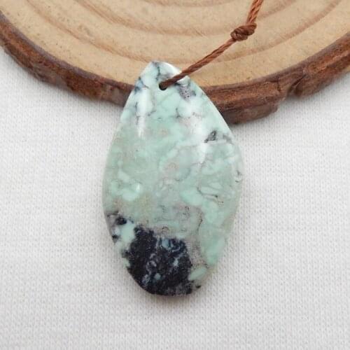 Natural Gemstone Turquoise diy necklace pendant Bead,semiprecious jewelry pendant,birthday present,22x15x12mm,5g