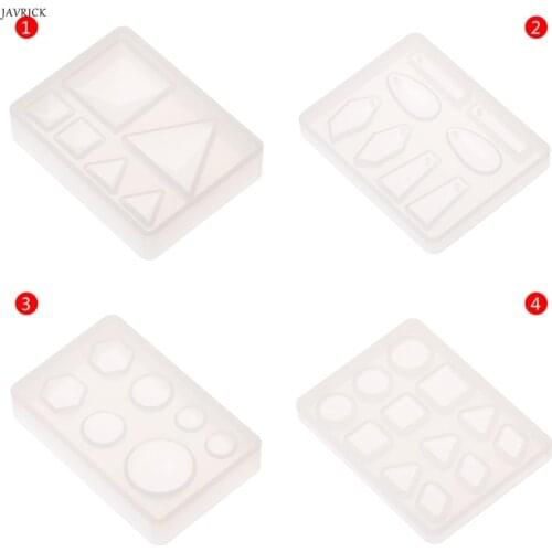 JAVRICK Silicone Mold DIY Geometric Triangle Mirror Craft Jewelry Making Decorative Cake Resin Molds Tool For Jewelry