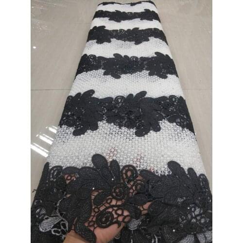 STILL FLY african lace fabric 2019 high quality guipure lace latest cotton swiss voile lace french cordd lace fabric 5yards CO