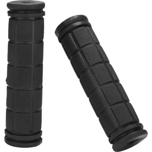 2pcs Universal Motorcycle Motorbike Cafe Racer Handlebar Grips Rubber Soft Anti-slip Handle Grip For Retro Moto