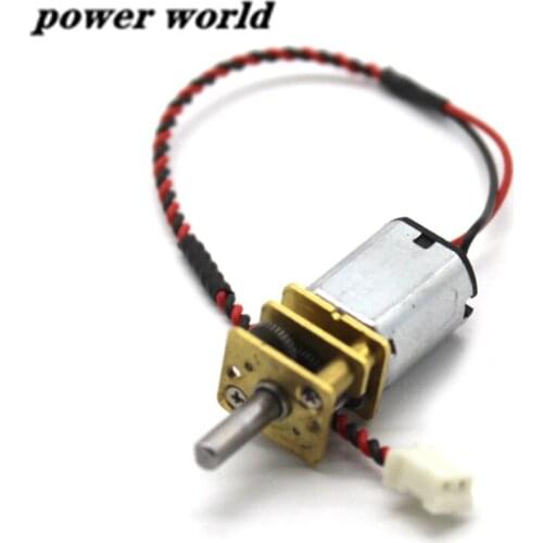 Twisted Pair N20 Decelerating Motor DC 3-6V Metal Gearbox with Gearwheel DIY Smart Robot Car Model Toy Motor