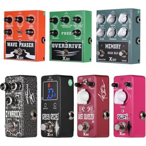 XVIVE Guitar Effect Pedal Delay/ Distortion/Overdrive Effects Guitar Pedal True Bypass 9 Effects Guitar Accessories for Option