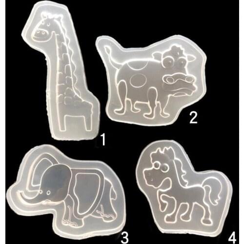 Animal Giraffe horse cow Silicone Mold for chocolate jewelry making DIY Resin Silicone UV epoxy resin molds Decorative craft